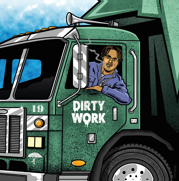 Dirty Work (LP) | Pro Dillinger x Wino Willy | Copenhagen Crates Dirty Work (LP) | Pro Dillinger x Wino Willy | Copenhagen Crates