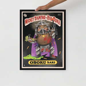 Oroku Saki "Shredder" - Framed poster.