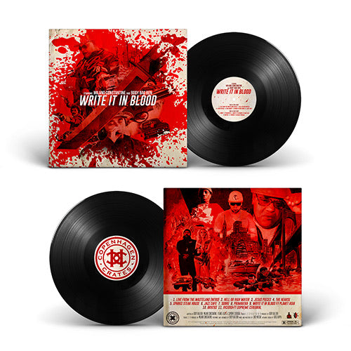Write It In Blood (LP) | Body Bag Ben x Milano Constantine | Copenhagen Crates Exclusive Limited Vinyl 12